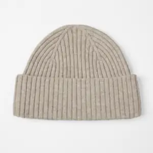 Pure Wool and Silk lined Beanie [Cream]